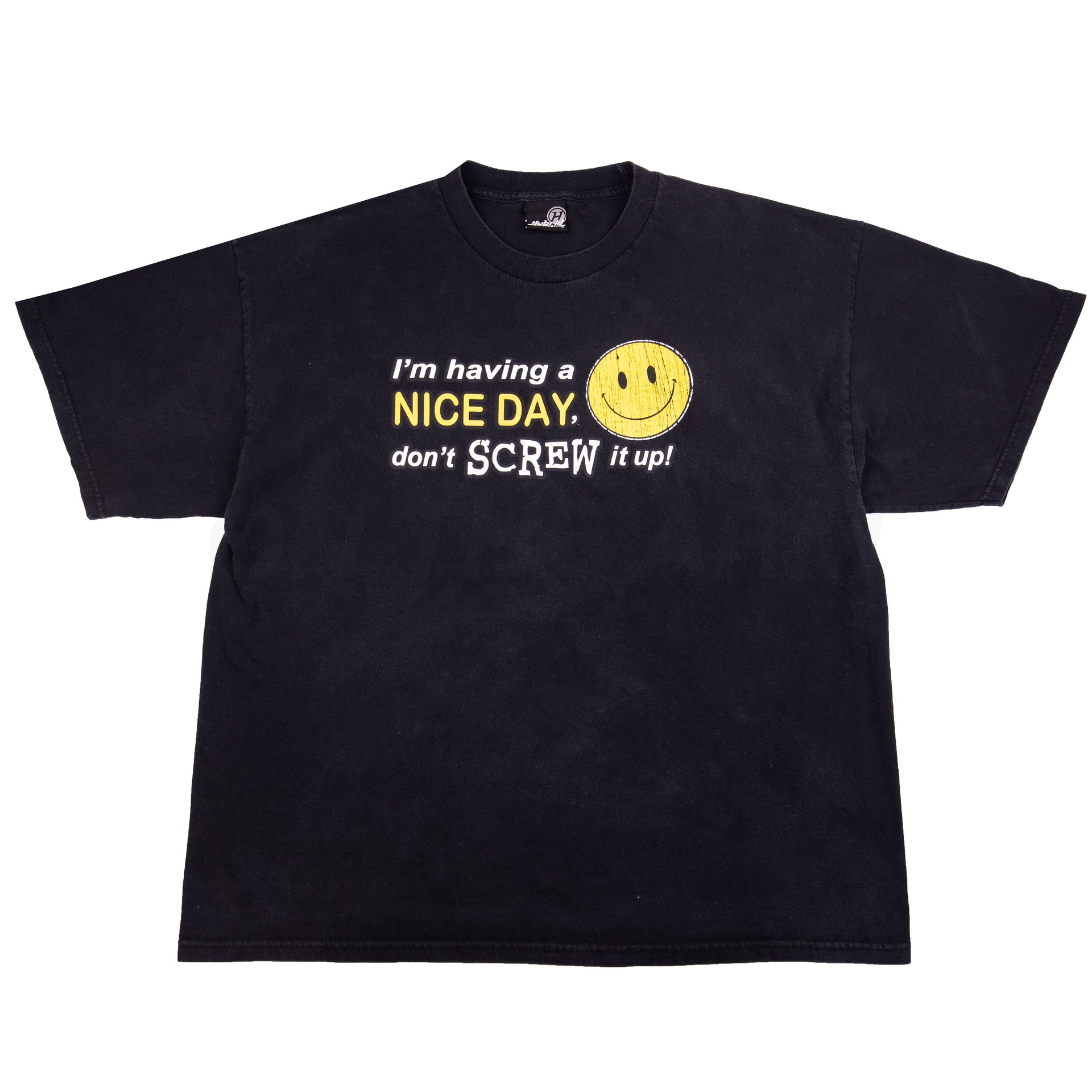 Vintage Black I'm Having A Nice Day Tee (2000's)