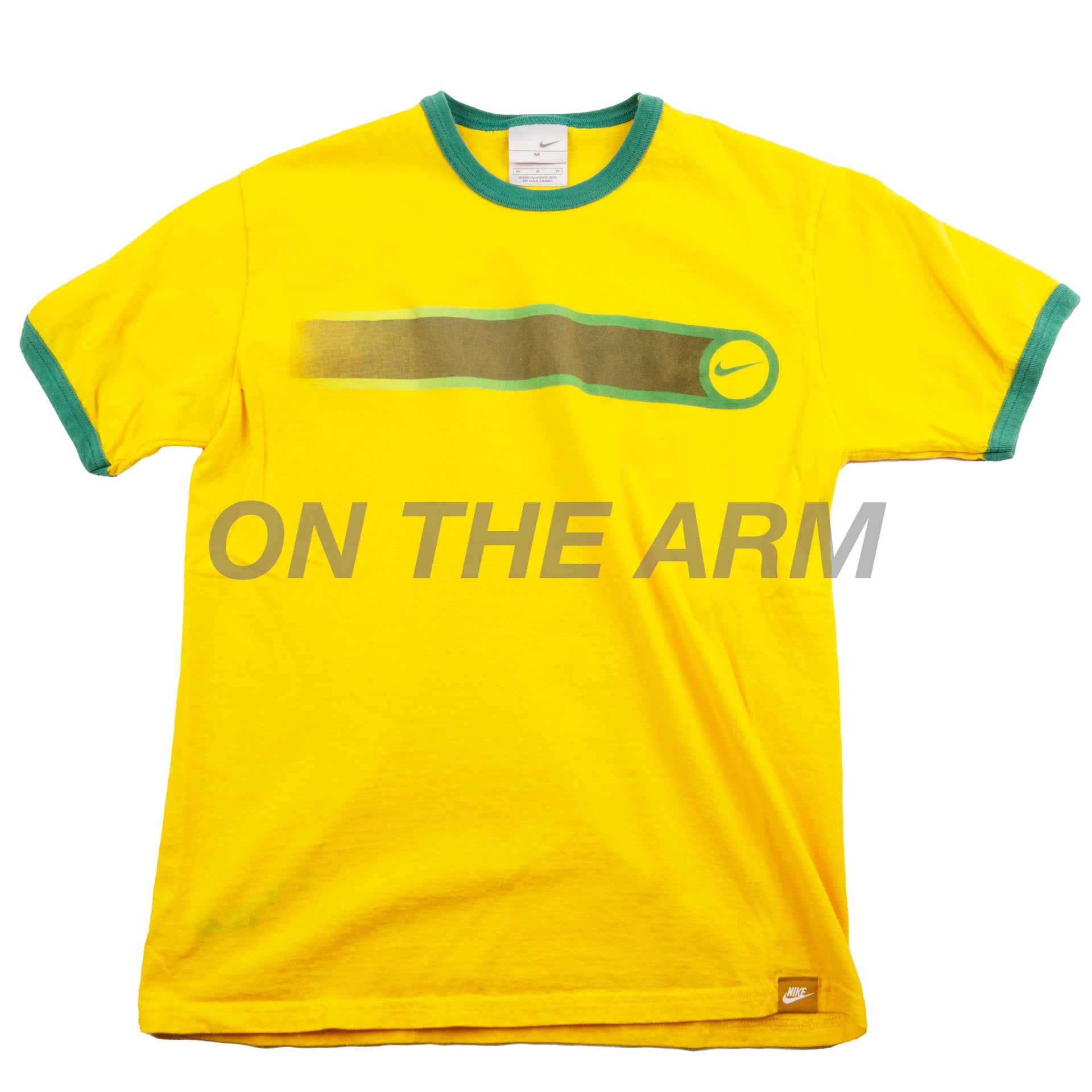 Vintage Yellow/Green Nike Ringer Tee