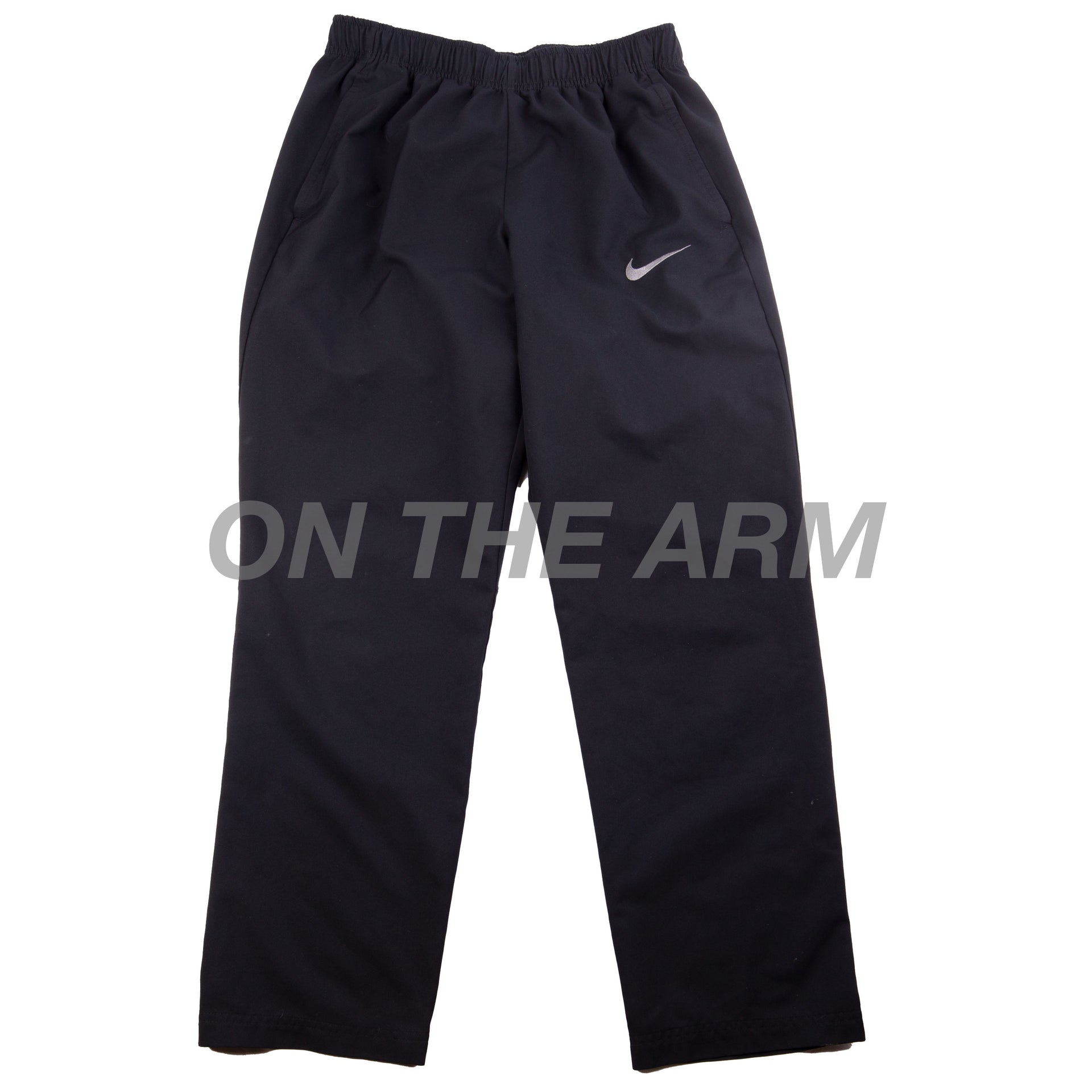 Vintage Black/Grey Nike Small Swoosh Warm Up Pants