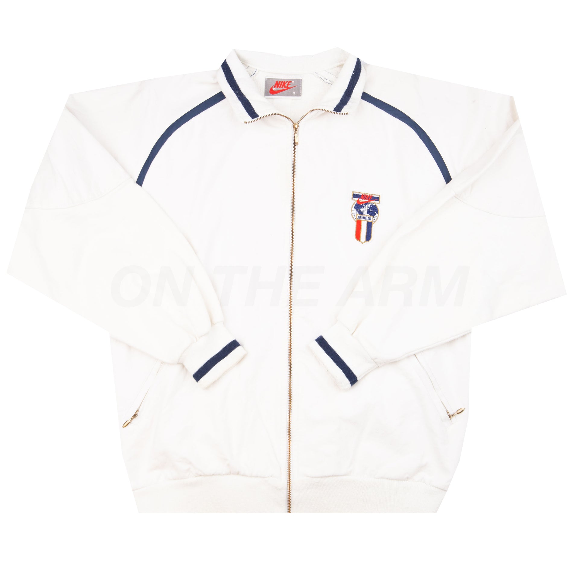 Vintage White Nike International Zip Jacket (1990's)