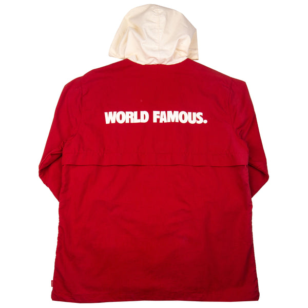 Supreme Red Nike SB World Famous Windbreaker PRE-OWNED