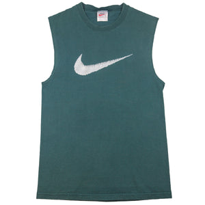 Vintage Green Nike Swoosh Sleeveless Tee (1990's)