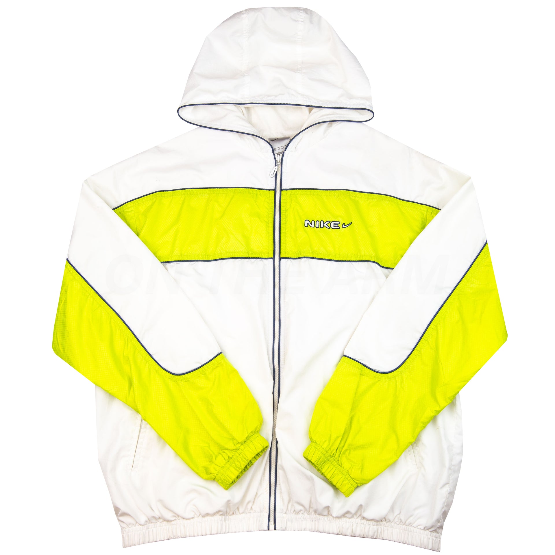 Vintage White/Volt Nike Windbreaker (2000's)