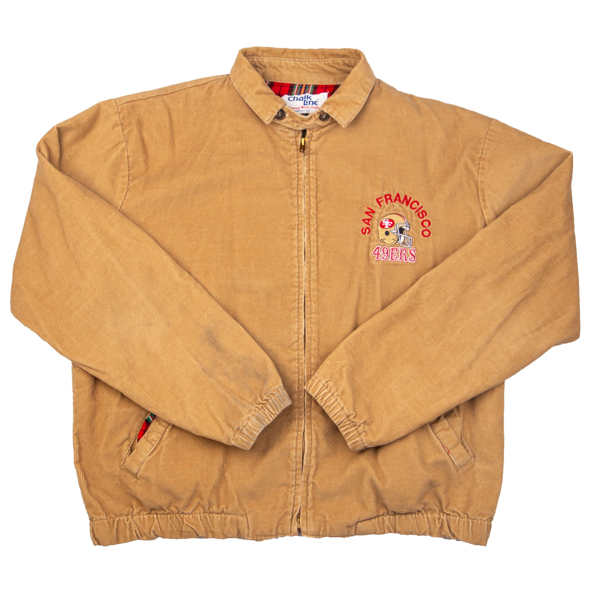 Vintage Corduroy Chalk Line San Francisco 49ers Jacket (1990's)