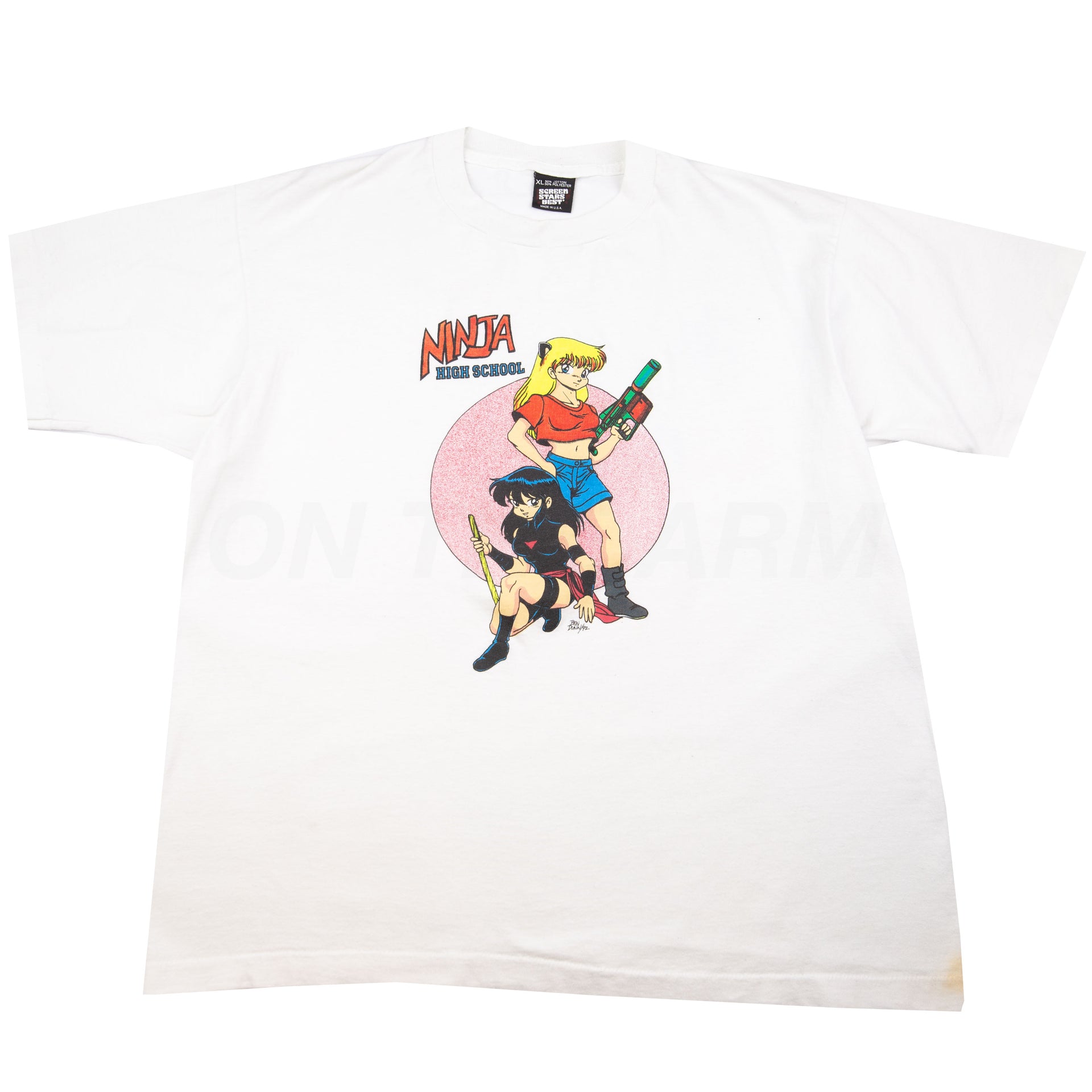 Vintage White Ninja High School Tee (1990's)