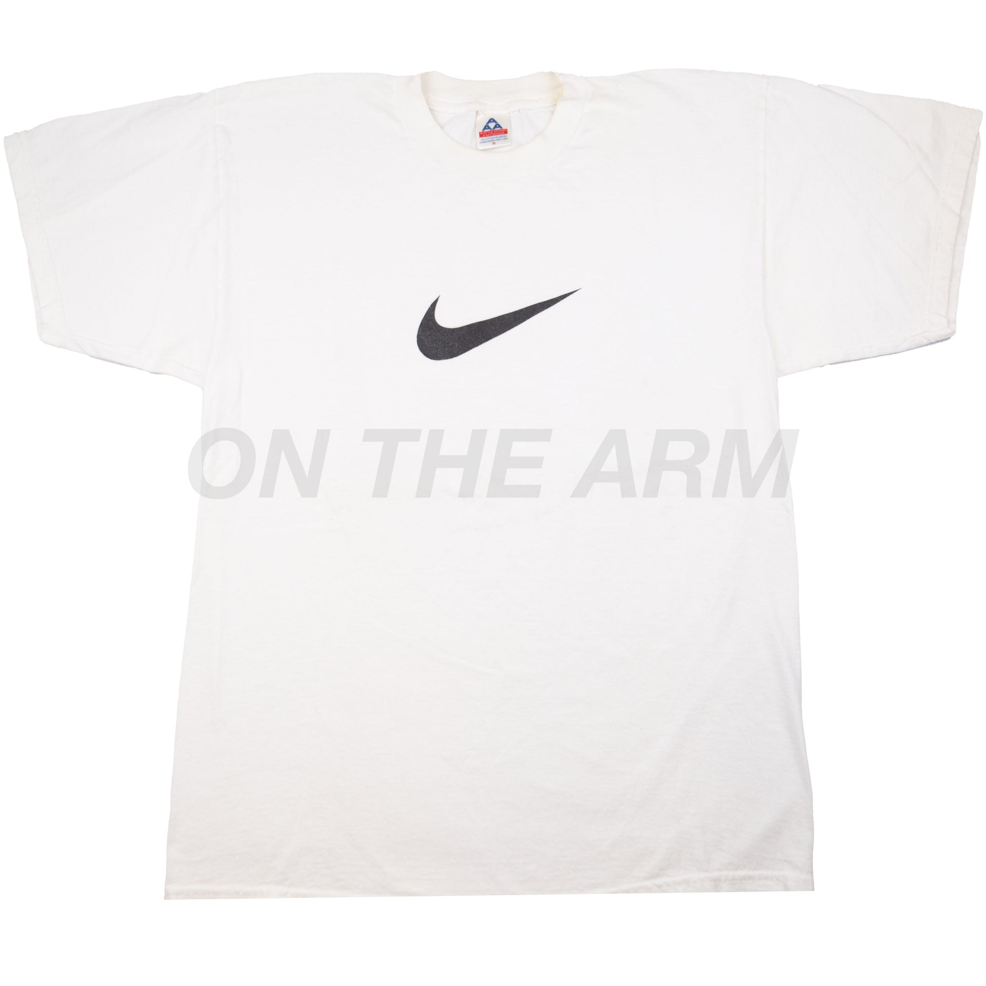 Vintage White Nike Bootleg Swoosh Tee (2000's)