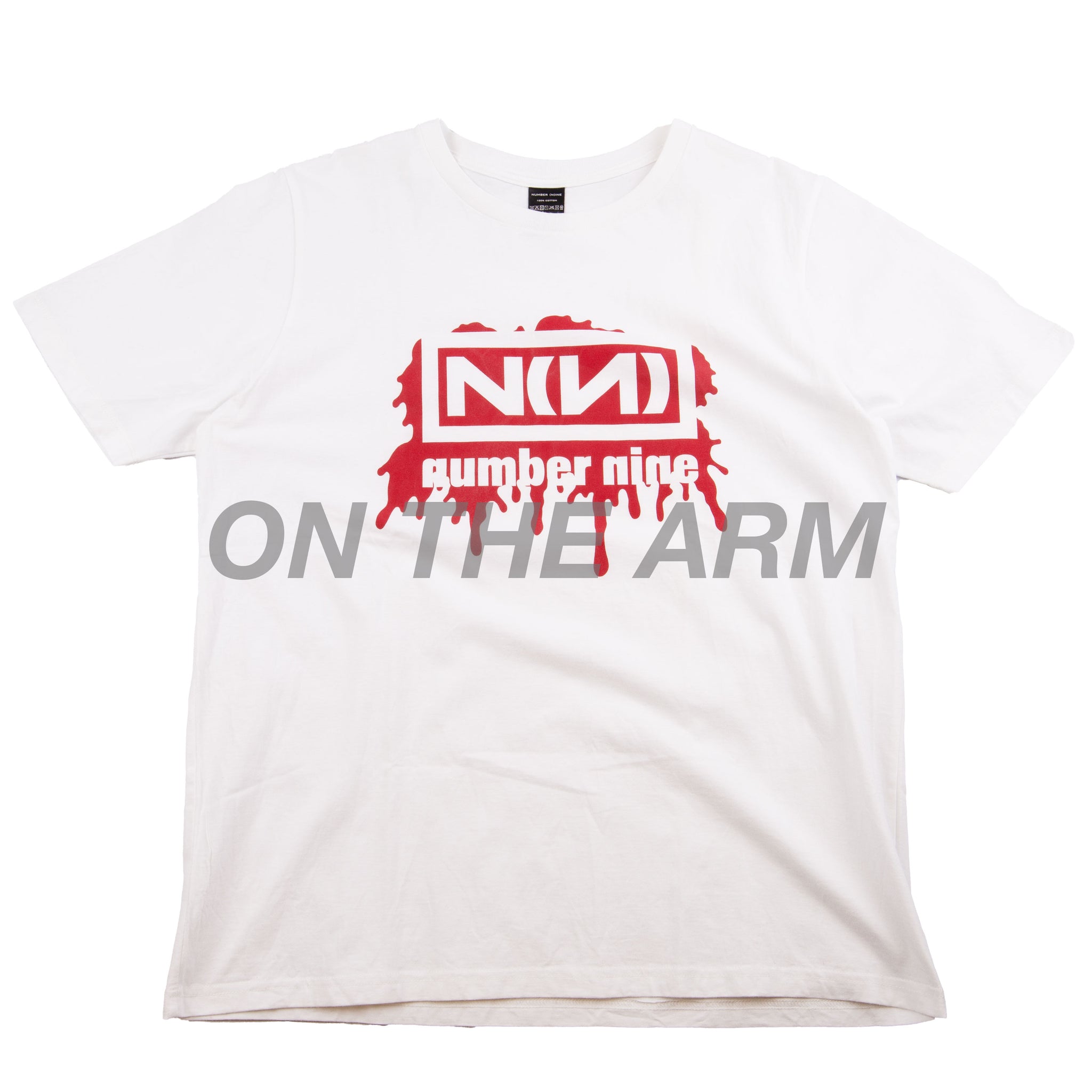 Number (N)ine White Blood Splatter Tee PRE-OWNED