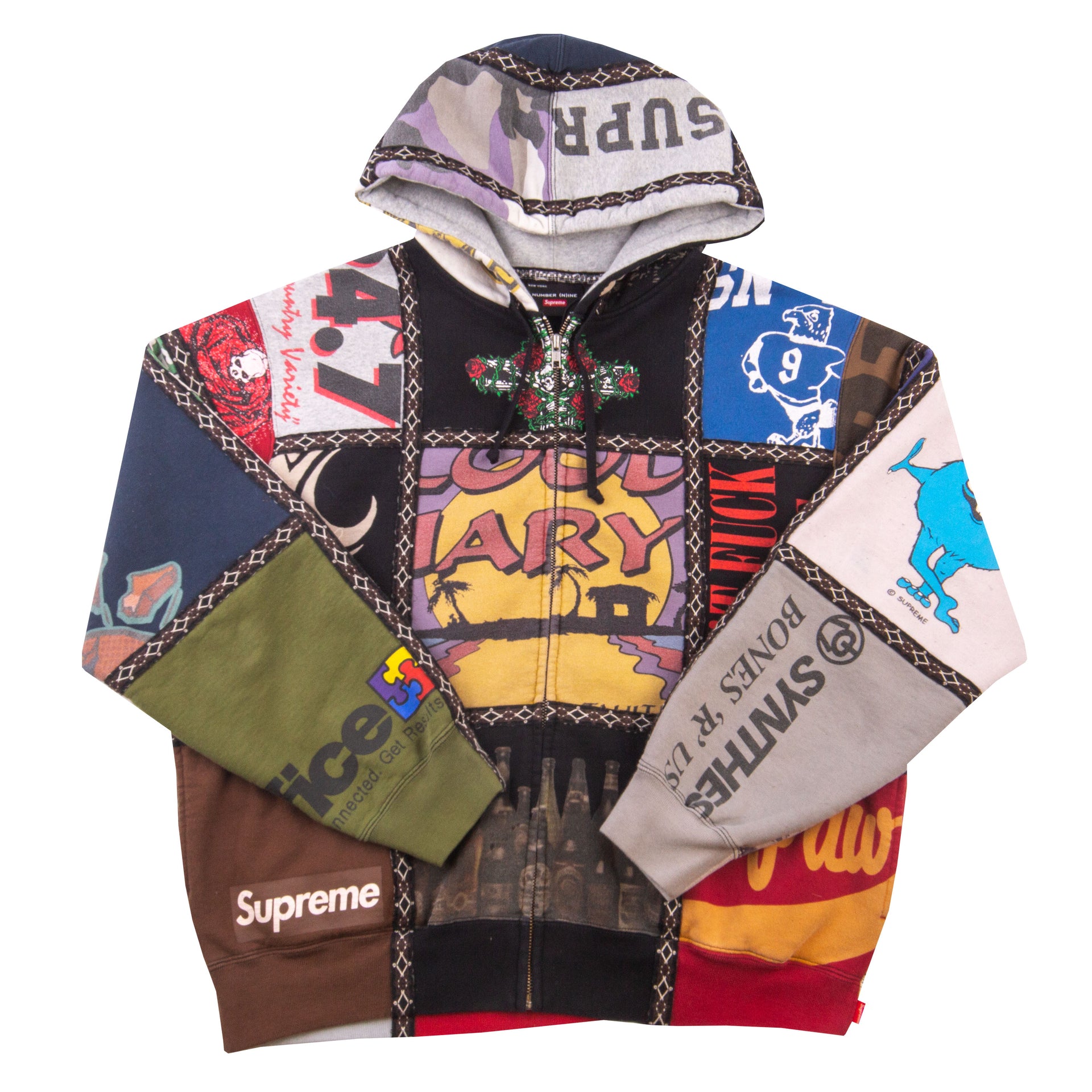 Supreme Number Nine Patchwork Zip Up