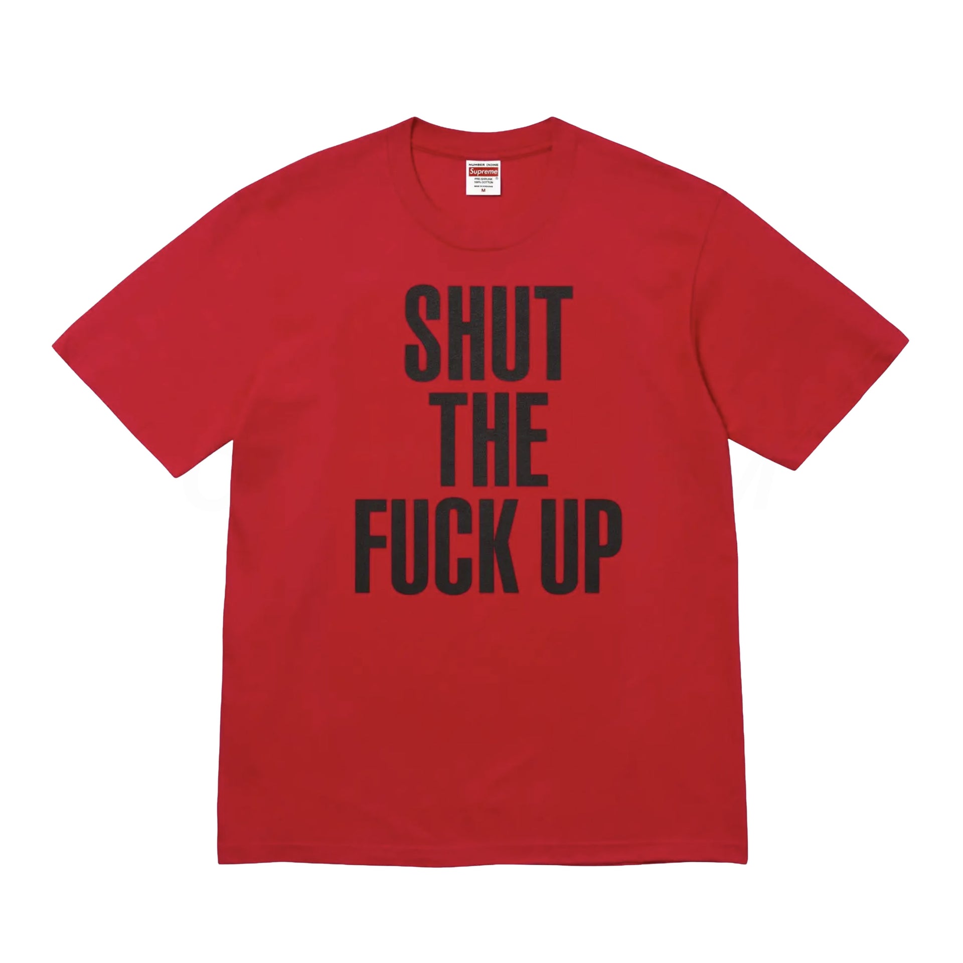 Supreme Red Number (N)ine Shut TF Up Tee