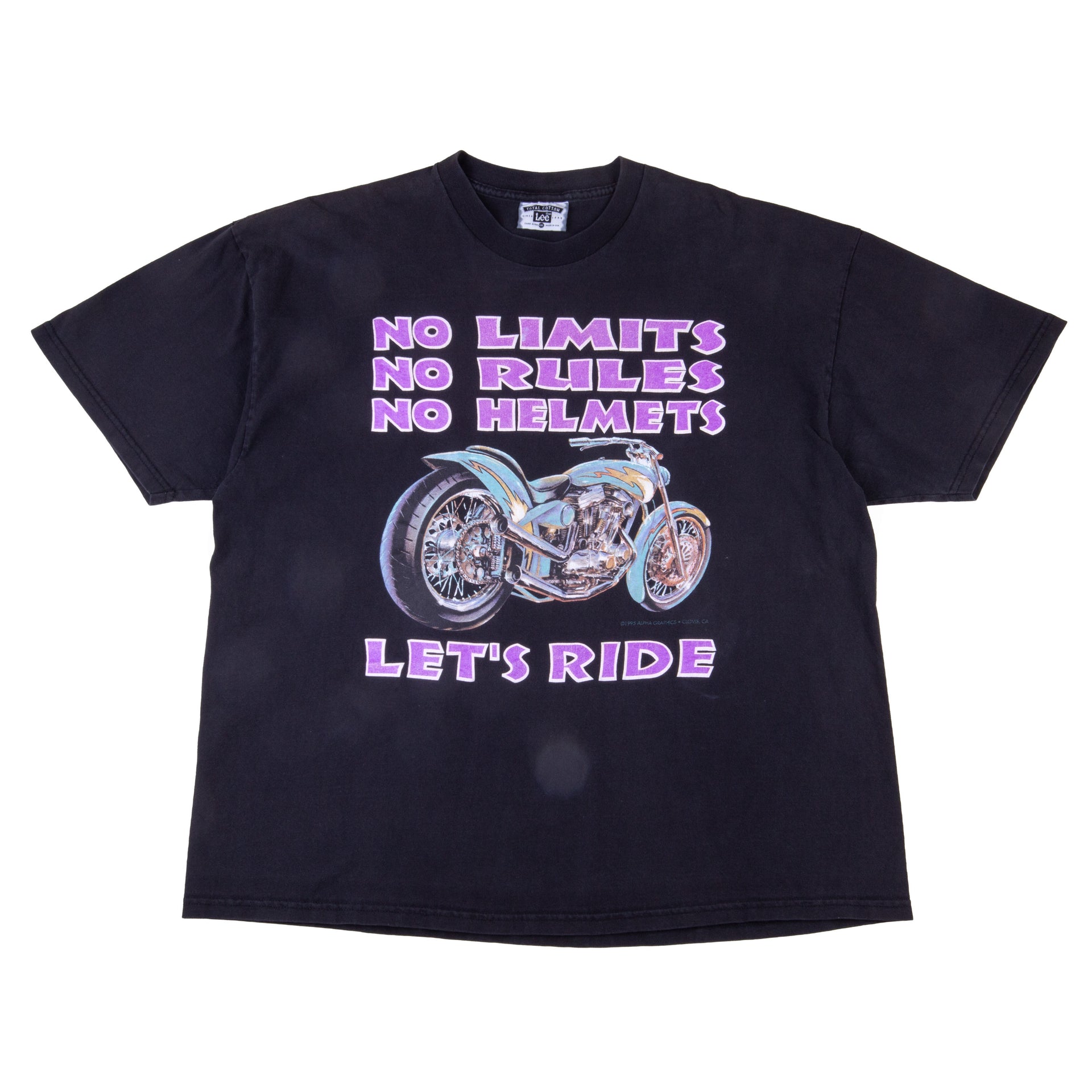 Vintage Black No Limits Let's Ride Tee (1995)