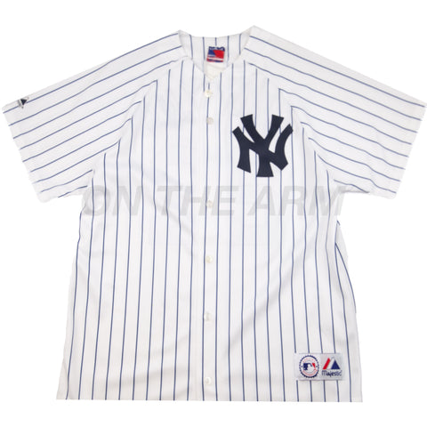 Vintage White Pinstripe NY Yankees Jersey (2000's)
