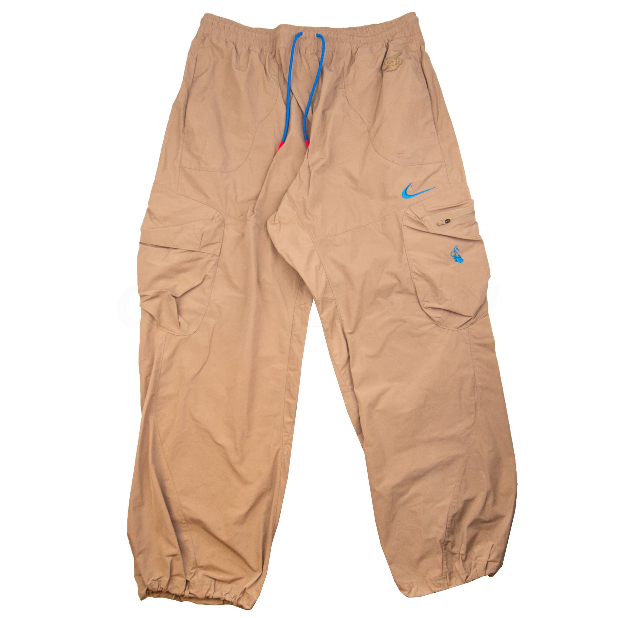 Off-White Khaki Nike Track Pants PRE-OWNED