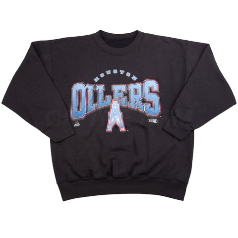 Vintage Black Houston Oilers Crew (1994)