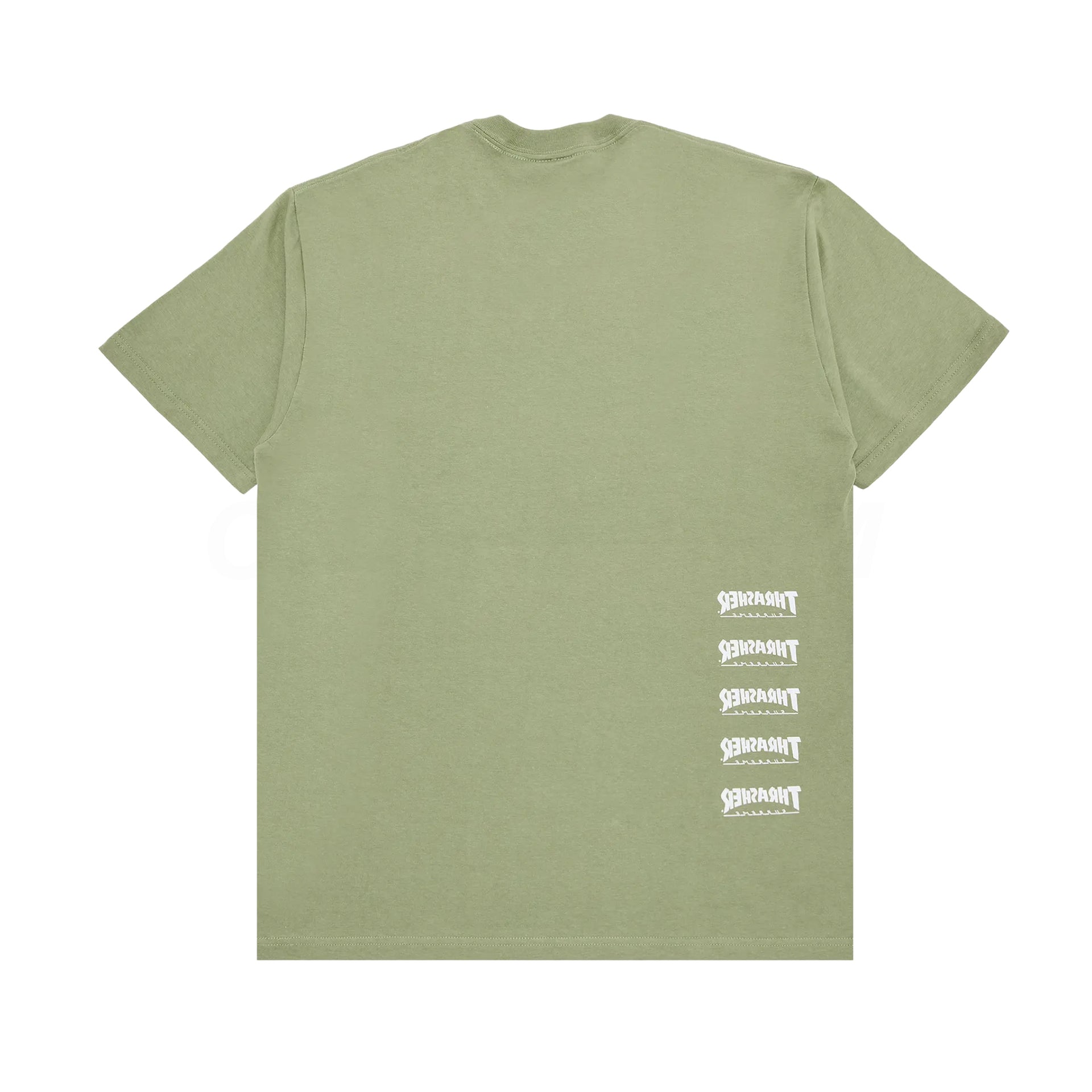 Supreme Olive Thrasher Back Tail Tee