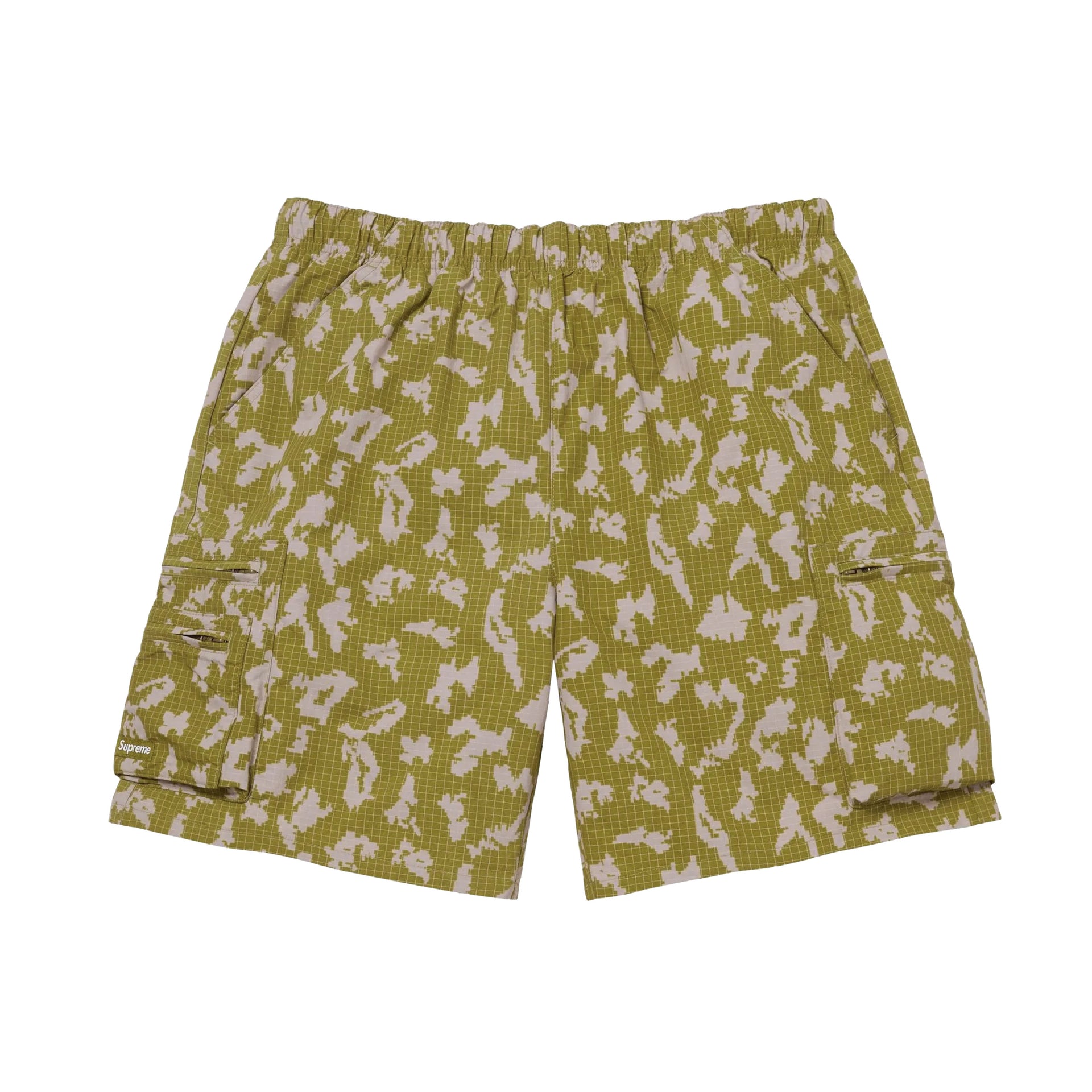 Supreme Olive Camo Ripstop Cargo Water Shorts
