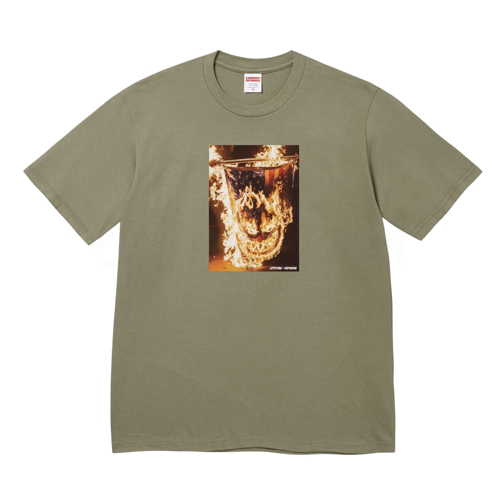 Supreme Olive Spitfire Flag Tee