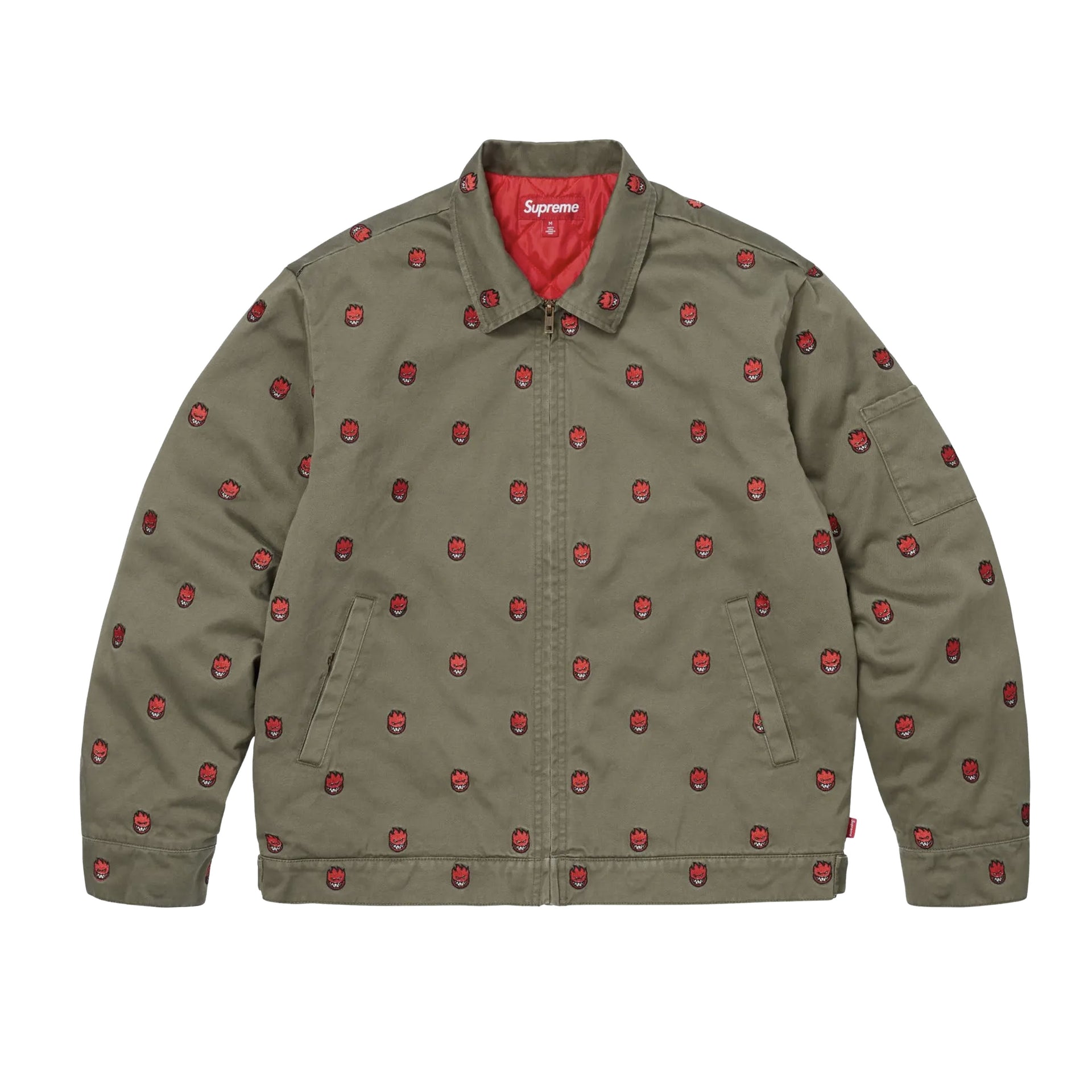 Supreme Olive Spitfire Work Jacket