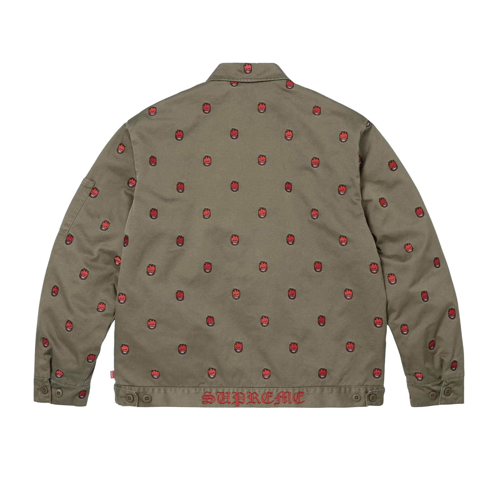 Supreme Olive Spitfire Work Jacket