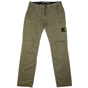 Stone Island Olive Cargo Pants PRE-OWNED