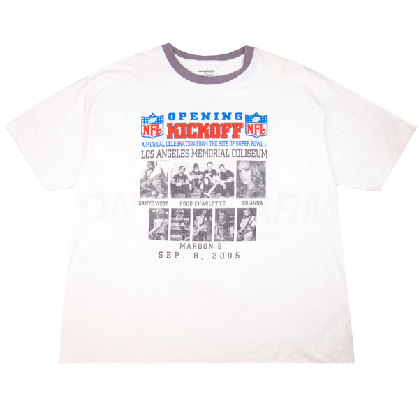 Vintage White NFL Opening Kickoff Tee (2005)