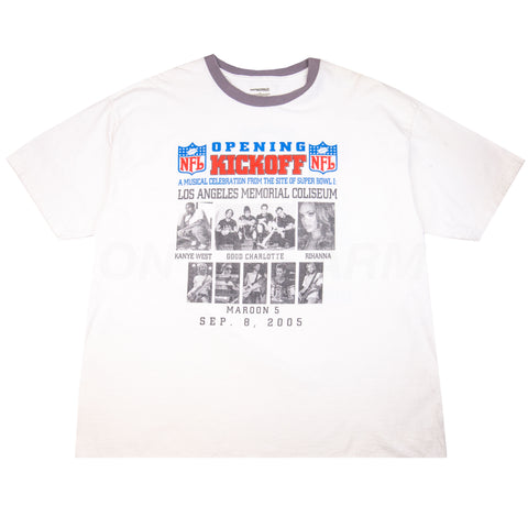 Vintage White NFL Opening Kickoff Tee (2005)