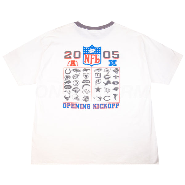 Vintage White NFL Opening Kickoff Tee (2005)