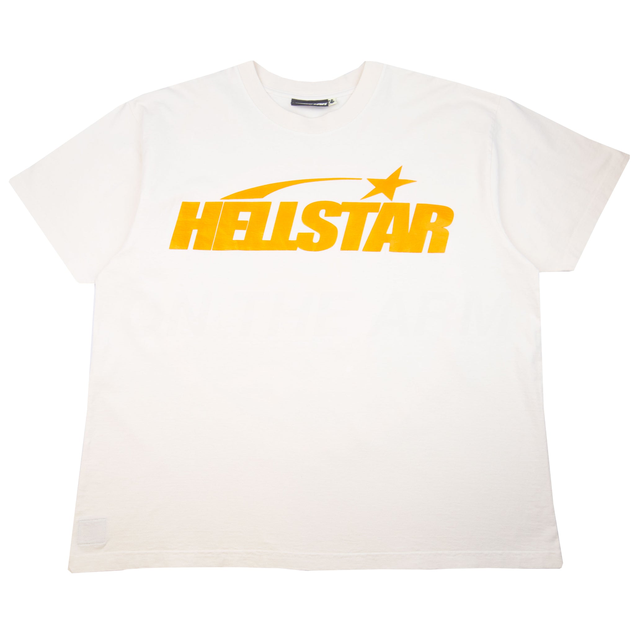 Hellstar Natural/Orange Classic Logo Tee PRE-OWNED