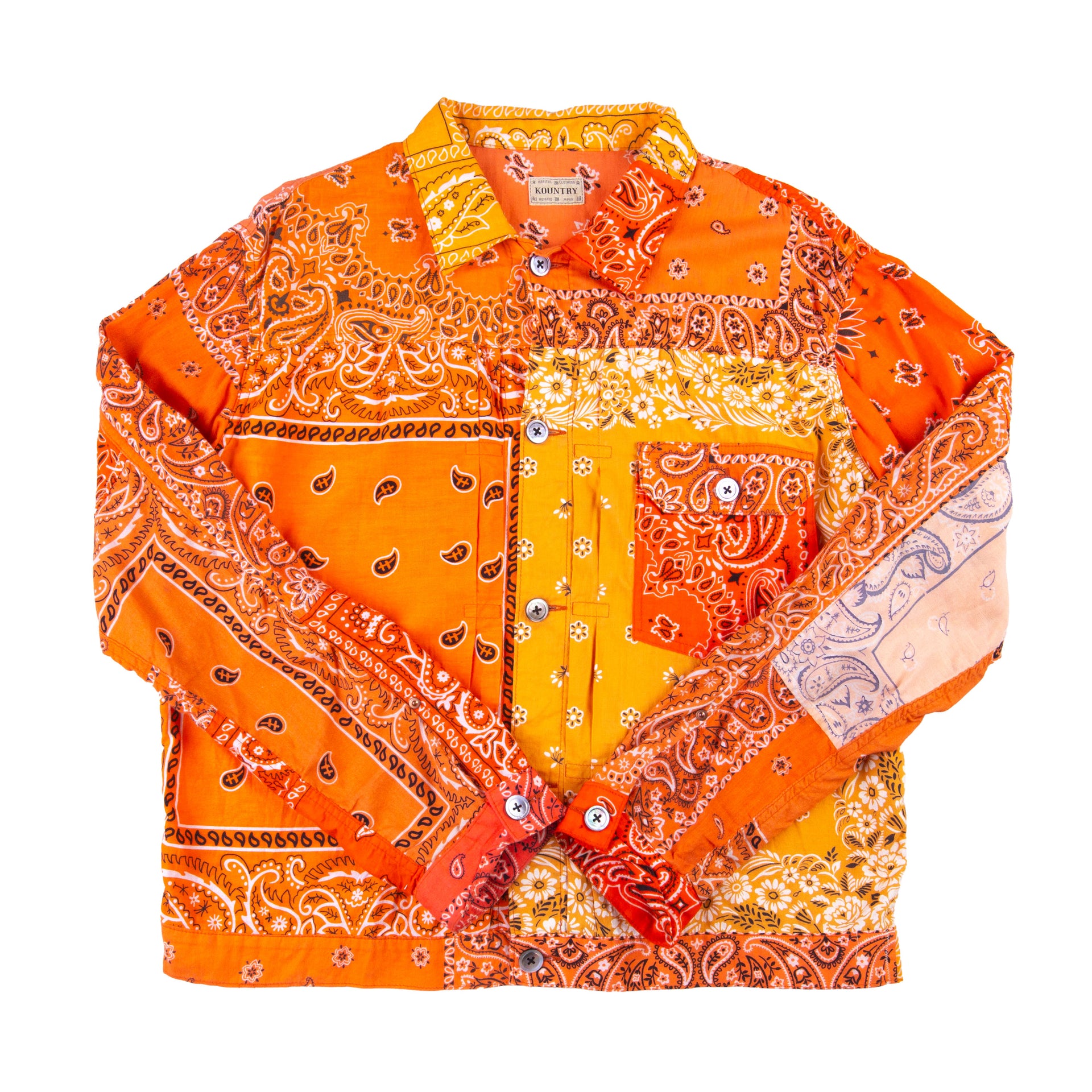Kapital Orange Bandana Shirt PRE-OWNED