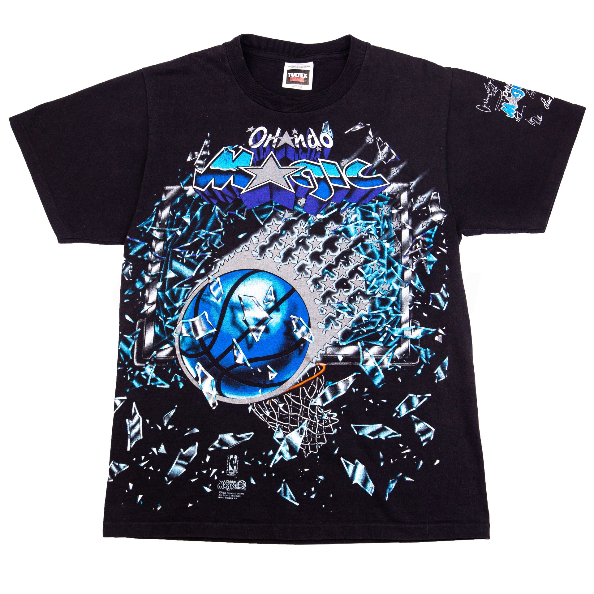 Vintage Black Orlando Magic Shattered Backboard Tee (1990’s)