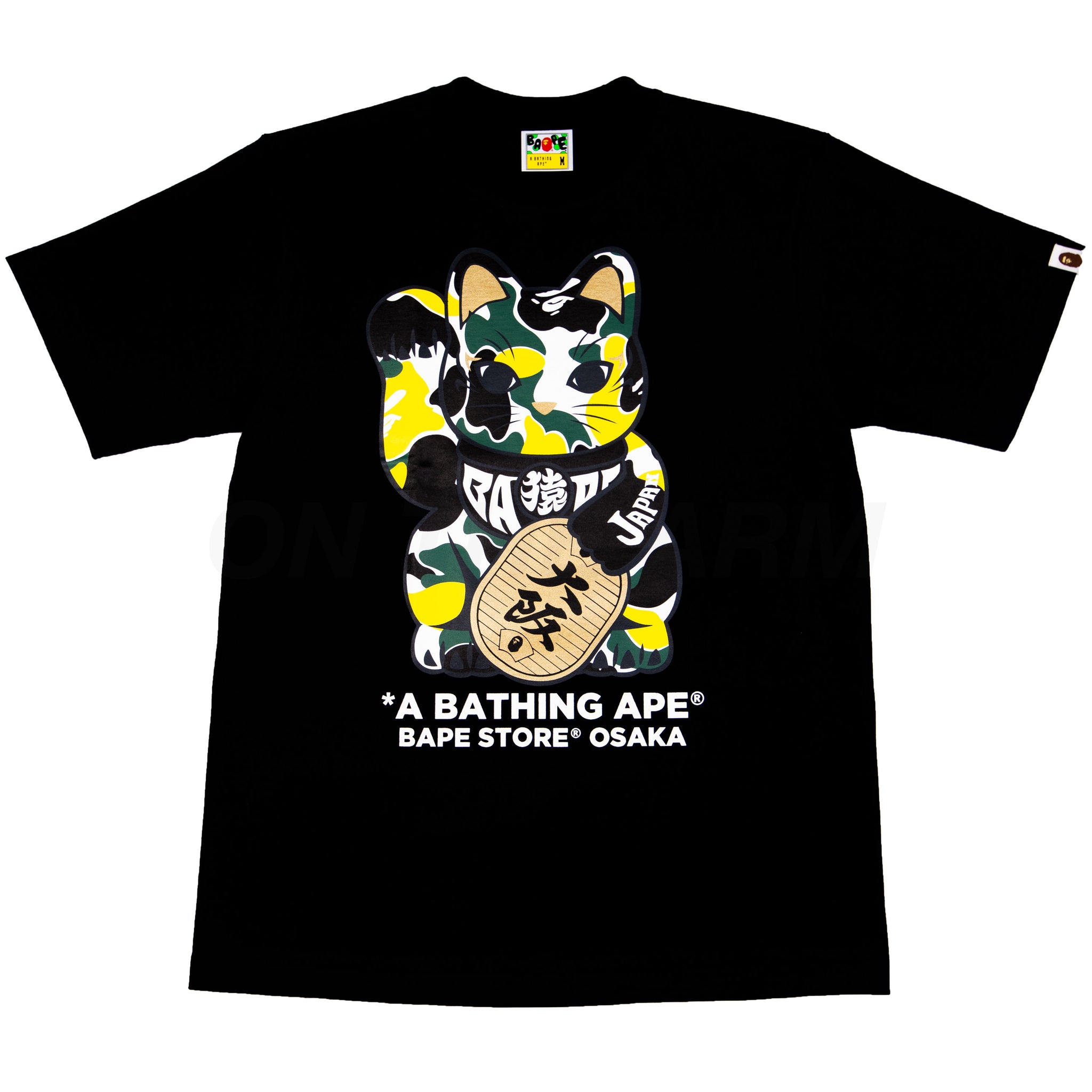 Bape Black Osaka Exclusive Lucky Cat Tee