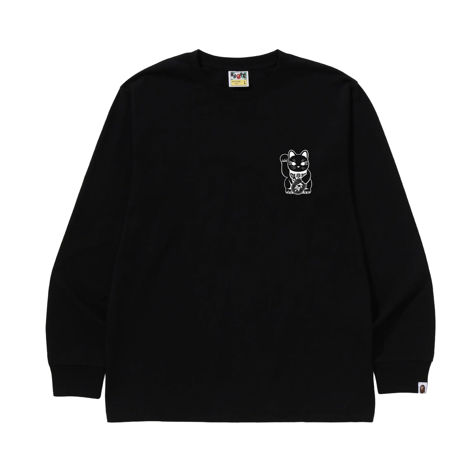 Bape Black Lucky Cat Osaka Exclusive L/S
