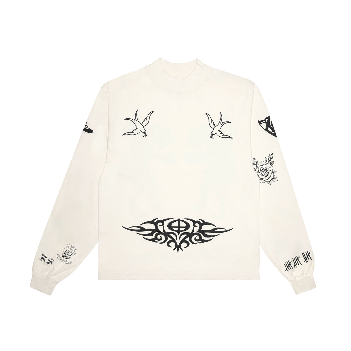 OTA Feature Natural Parlor Mock Neck L/S