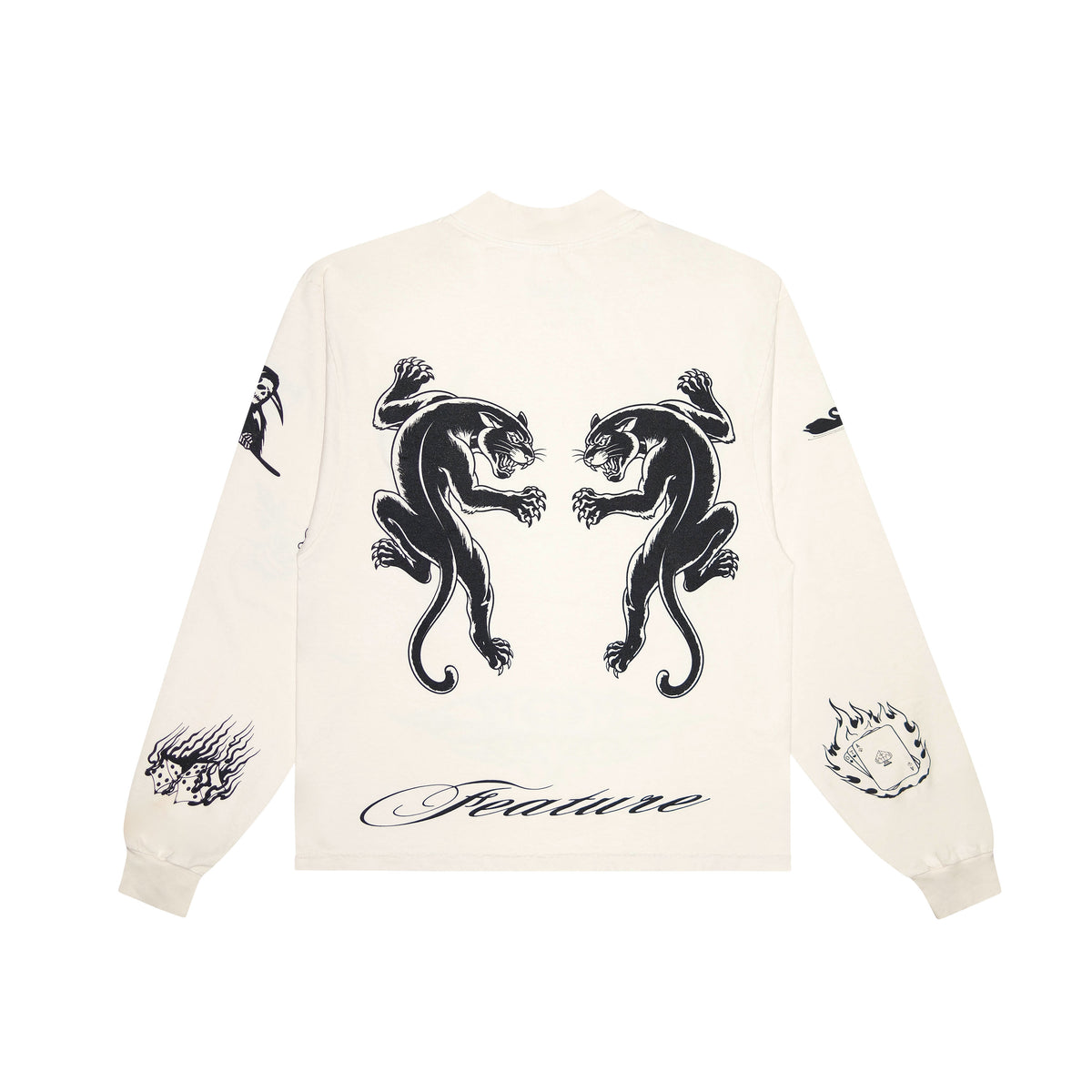 OTA Feature Natural Parlor Mock Neck L/S