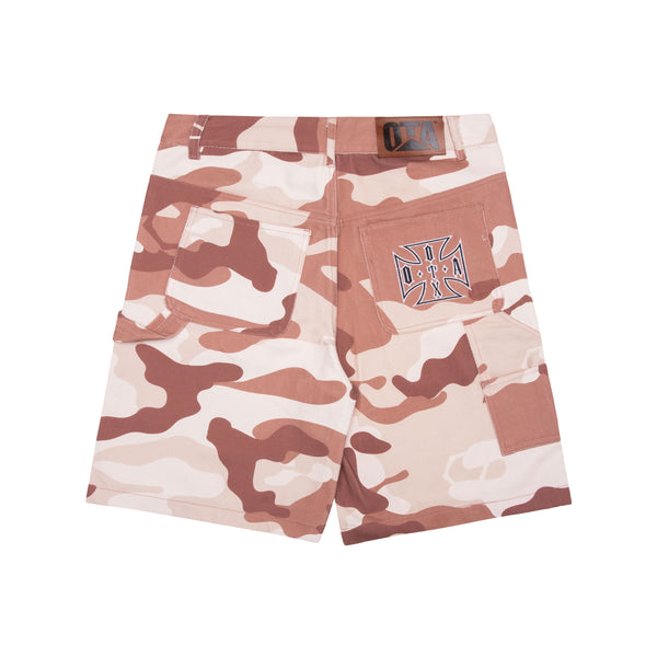 OTA & Shoreline Mafia OTX Boyz Desert Camo Choppa Double Knee Work Shorts