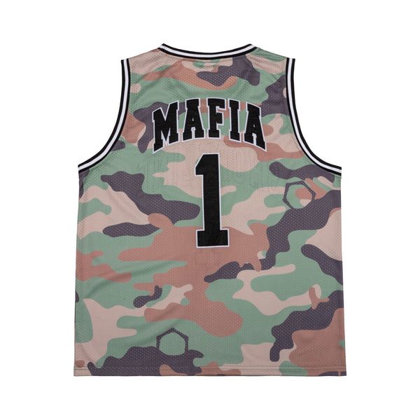 OTA & Shoreline Mafia OTX Boyz Military Camo Basketball Jersey
