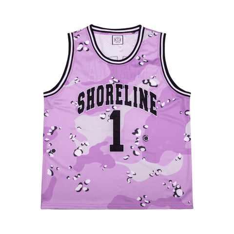 OTA & Shoreline Mafia OTX Boyz Purple Chip Camo Basketball Jersey