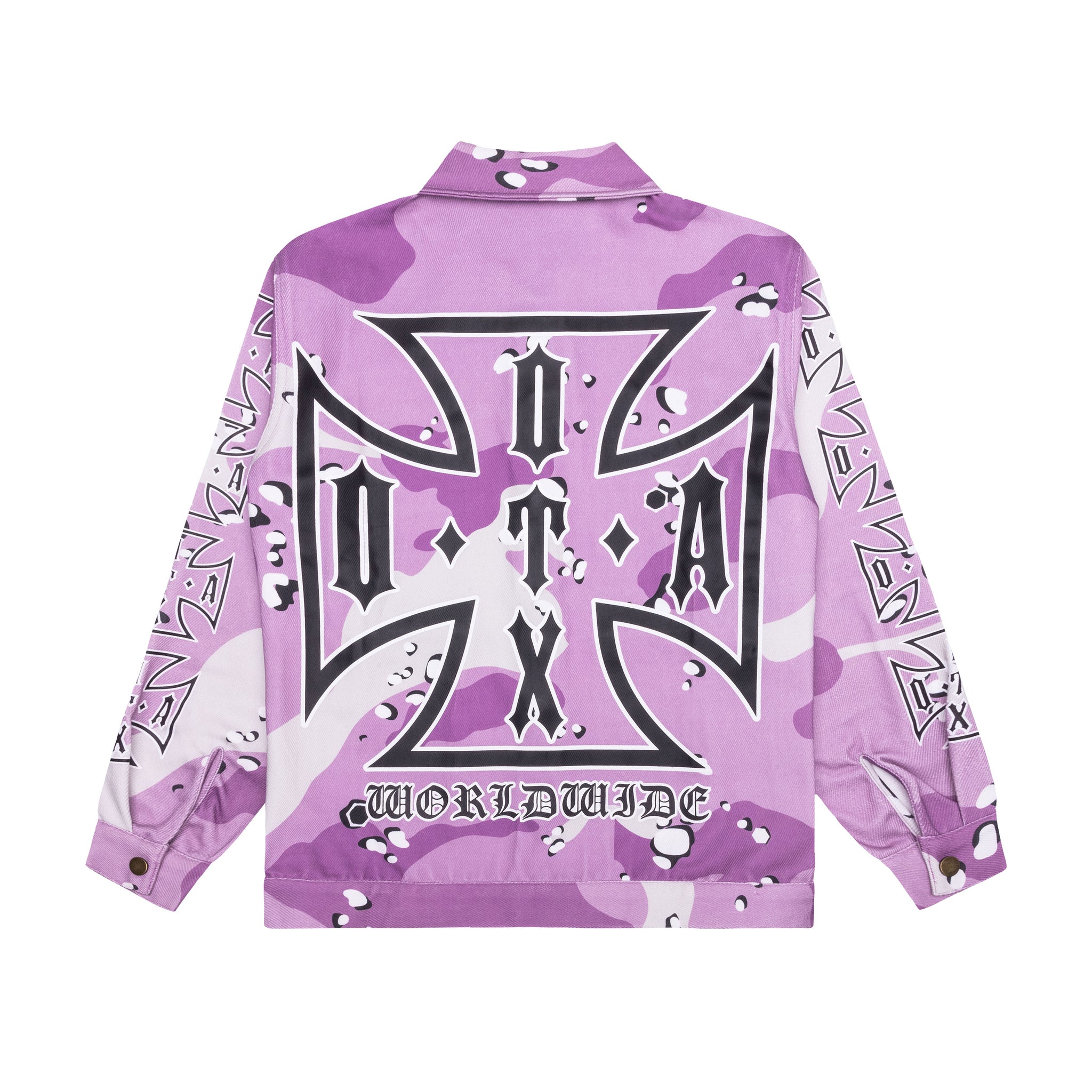 OTA & Shoreline Mafia OTX Boyz Purple Chip Camo Choppa Work Jacket