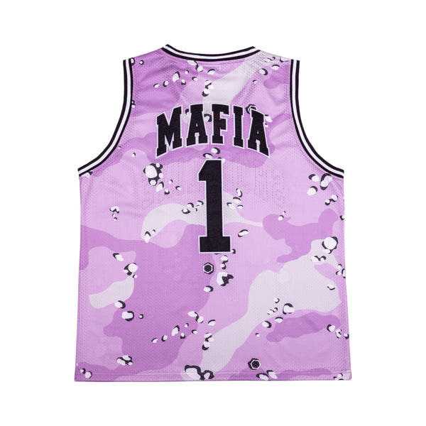 OTA & Shoreline Mafia OTX Boyz Purple Chip Camo Basketball Jersey