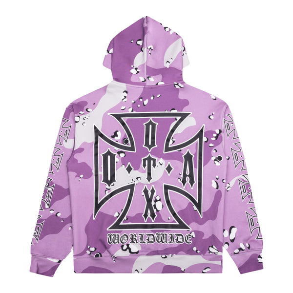 OTA & Shoreline Mafia OTX Boyz Purple Chip Camo Choppa Zip Up