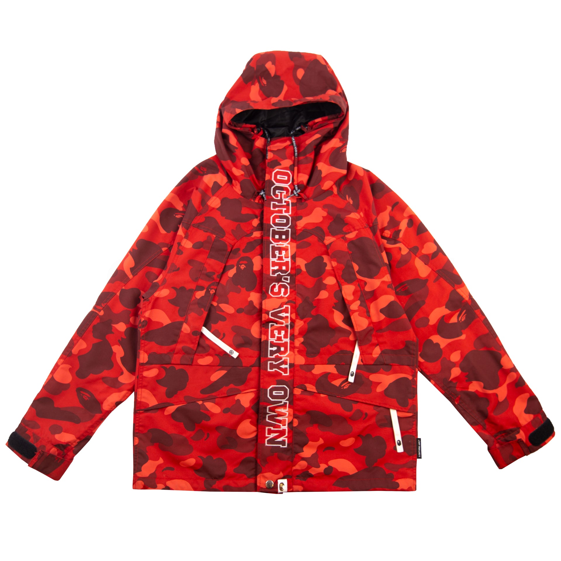 Bape Red Color Camo OVO Zip Jacket PRE-OWNED