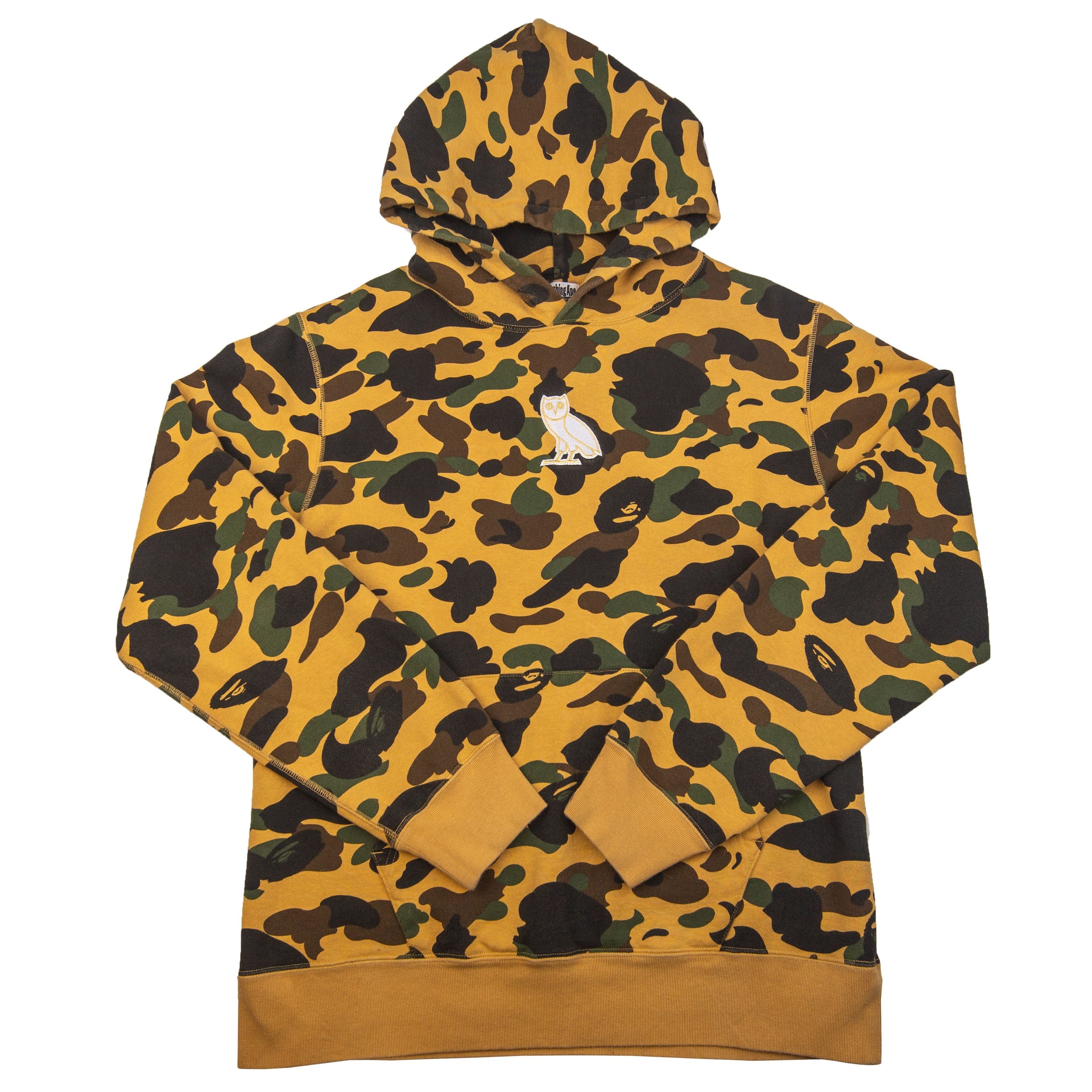 Bape Yellow First Camo OVO Owl Hoodie PRE-OWNED