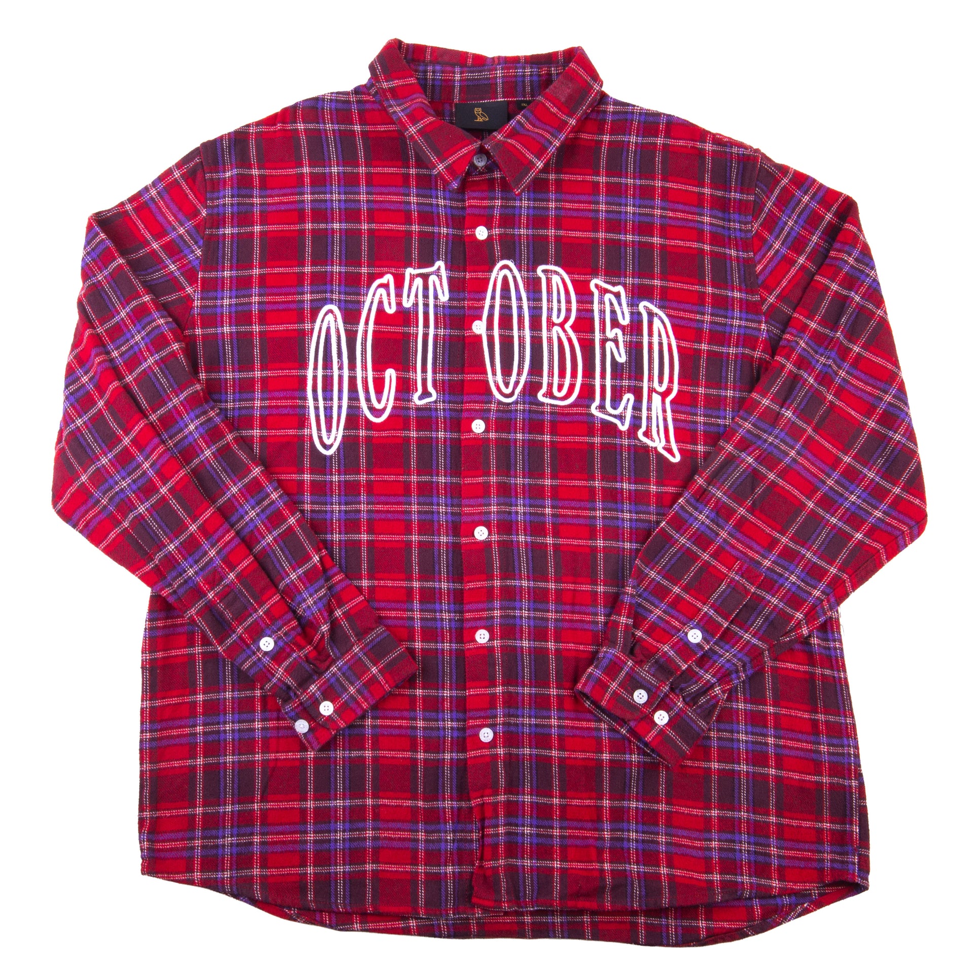 OVO Red Plaid October Flannel PRE-OWNED