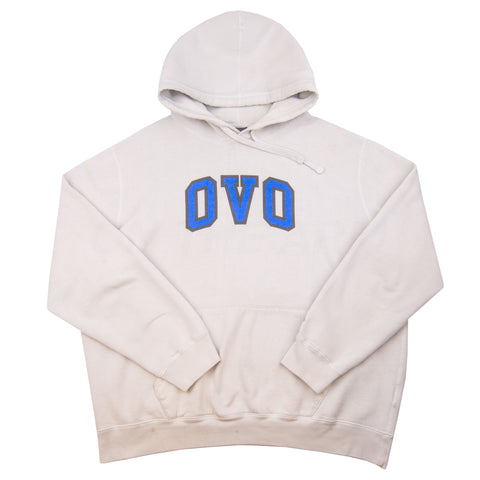 OVO Light Grey Arc Logo Hoodie PRE-OWNED