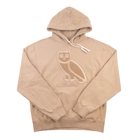 OVO Khaki Owl Chenille Hoodie PRE-OWNED