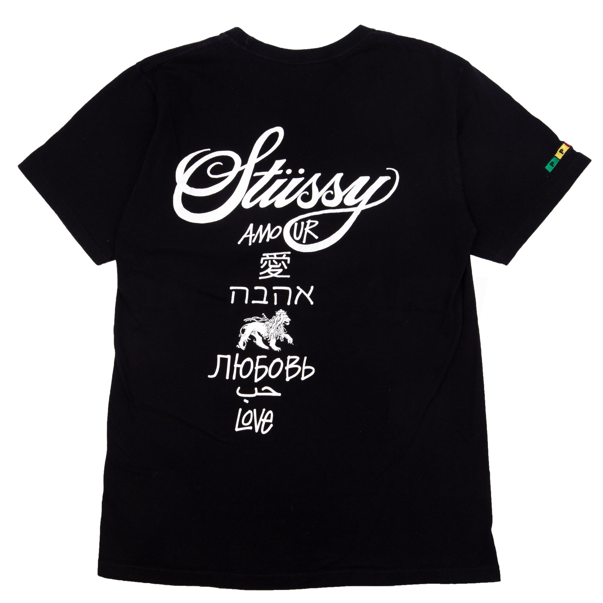 Stussy Black Paix World Tour Tee PRE-OWNED