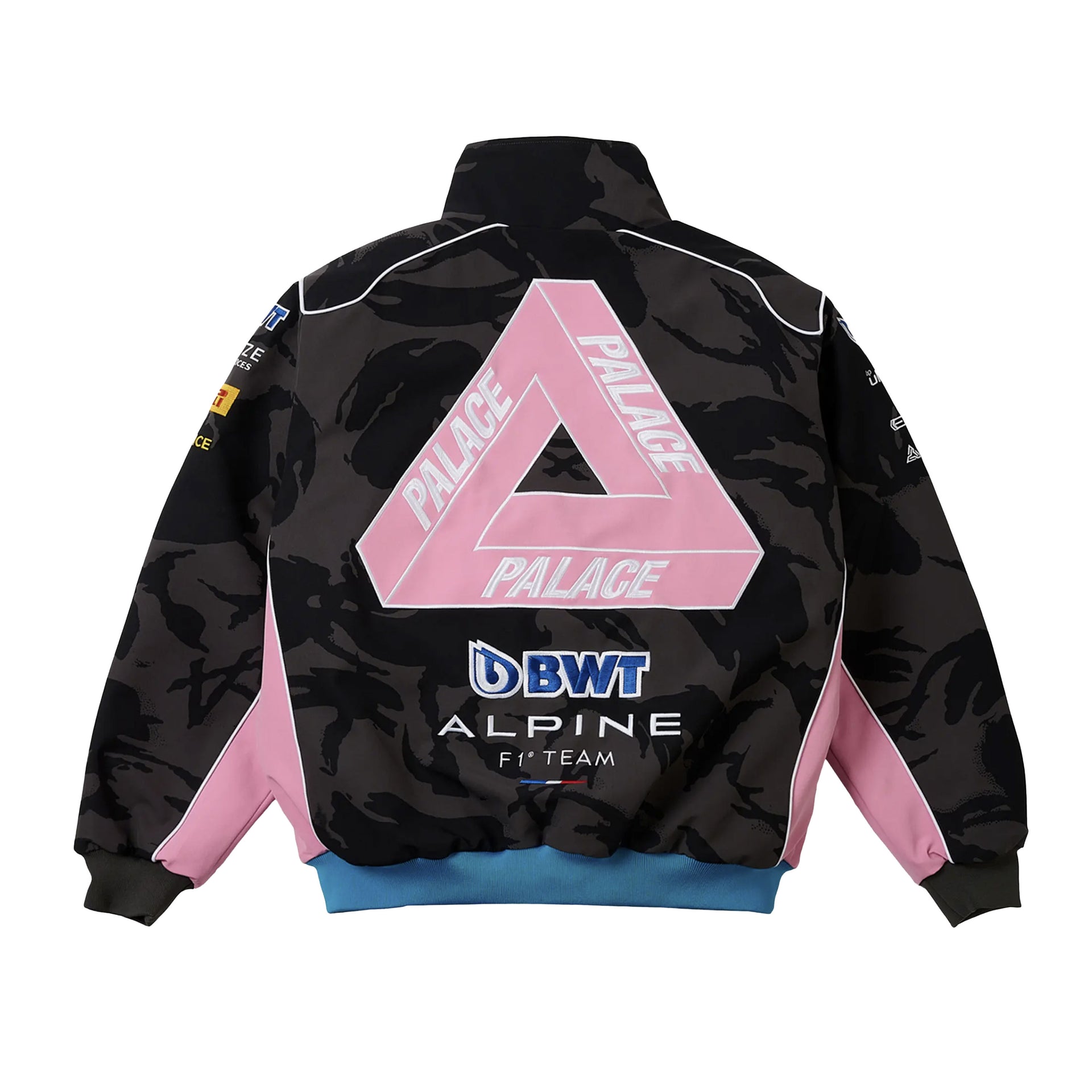 Palace Black Alpine Kappa F1 Pit Jacket