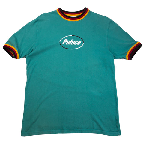 Palace Dark Teal Ringer Tee PRE-OWNED