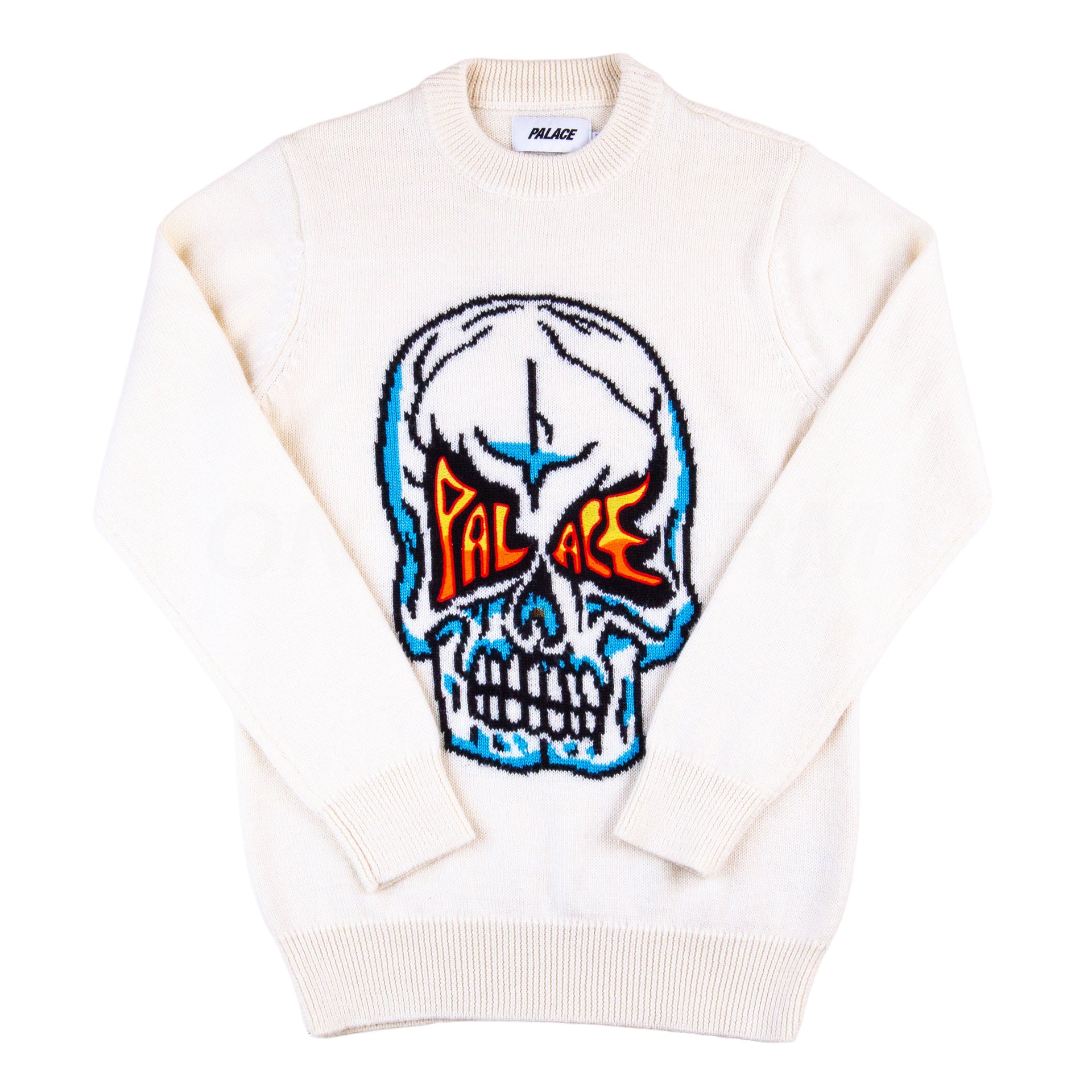 Palace Natural Skull Knit Sweater PRE-OWNED