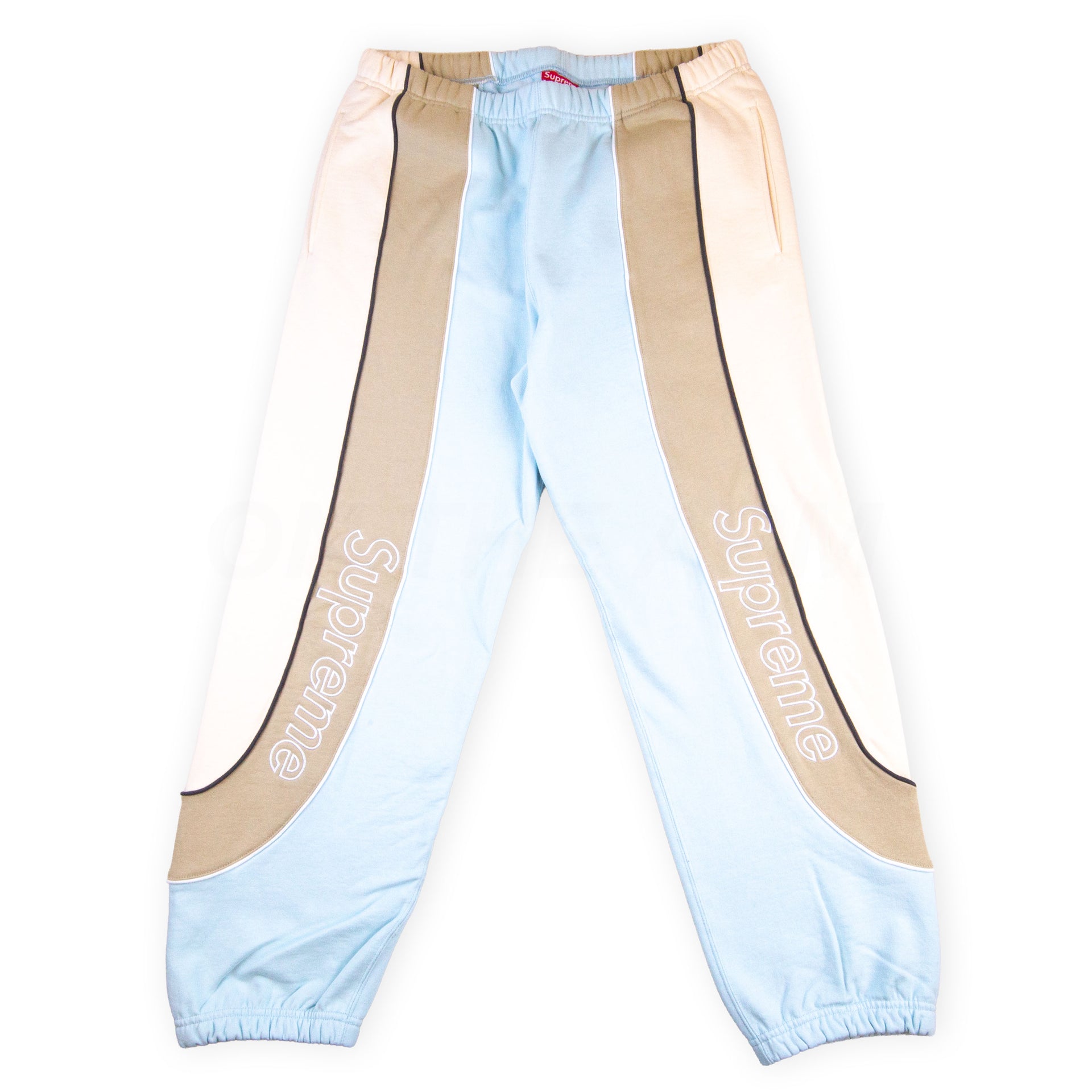 Supreme Pale Blue Track Paneled Sweats