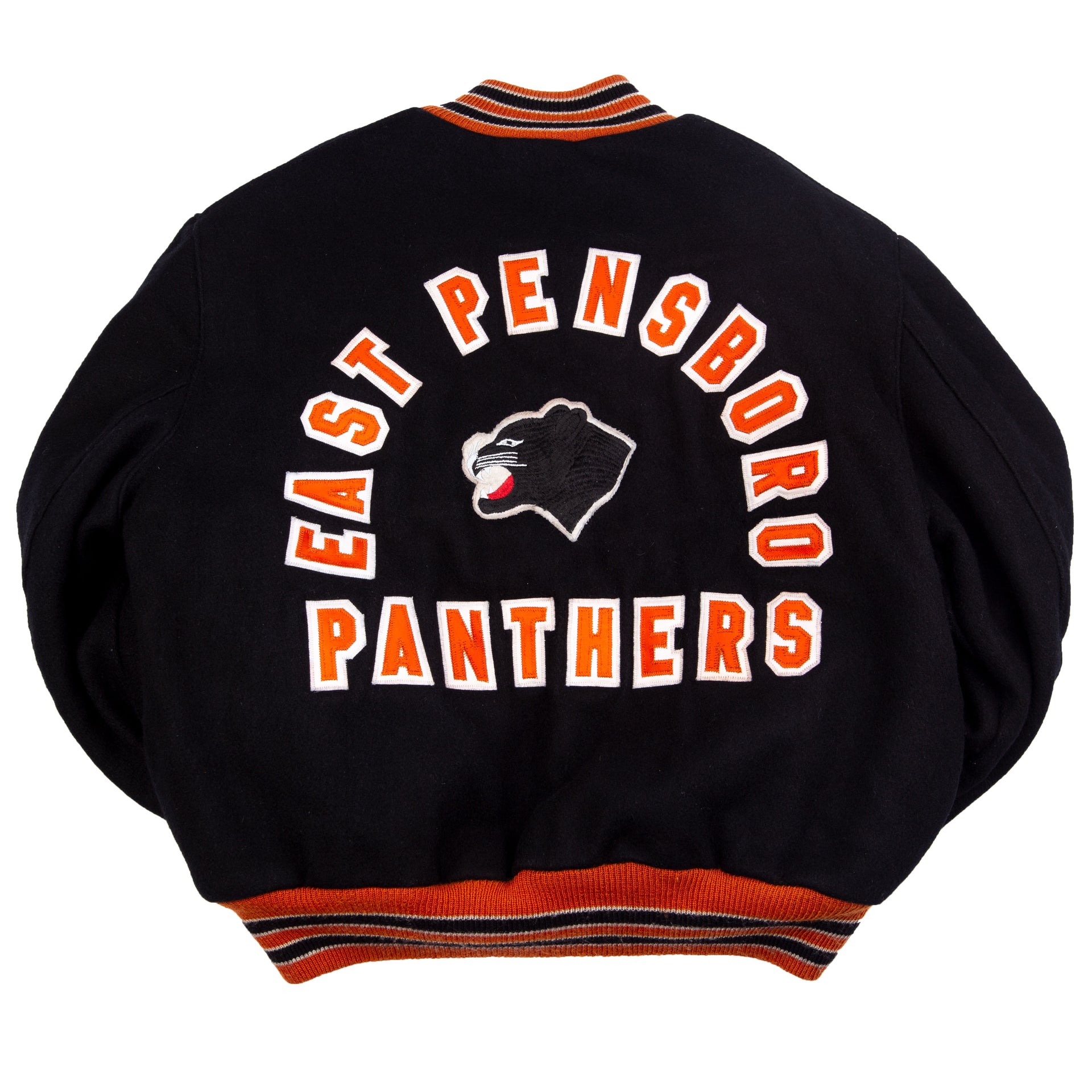 Vintage Black/Orange Panthers Varsity Jacket (1980's)